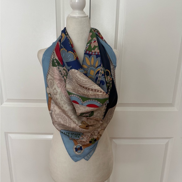Only Piece!!! Lny Horse Silk Square Scarf from Kate Spade New York - Picture 5 of 11
